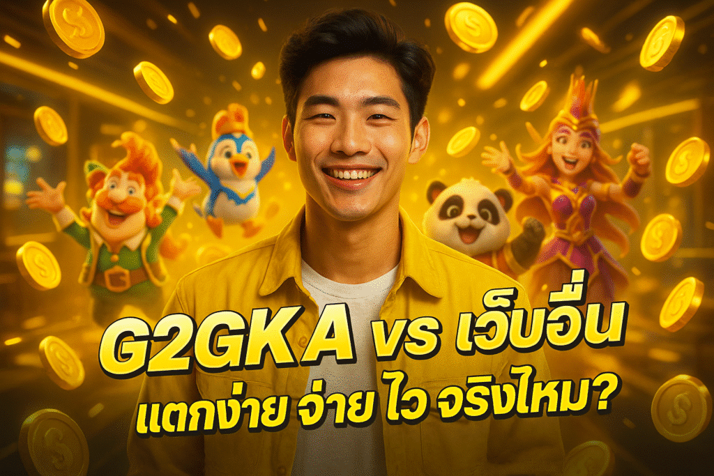G2GKA vs เว็บอื่น แตกง่าย จ่ายไว จริงไหม?