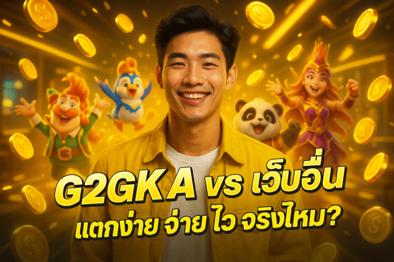 G2GKA vs เว็บอื่น แตกง่าย จ่ายไว จริงไหม?