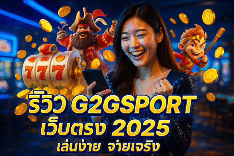 รีวิว G2GSPORT เว็บตรง 2025 เล่นง่าย จ่ายจริง